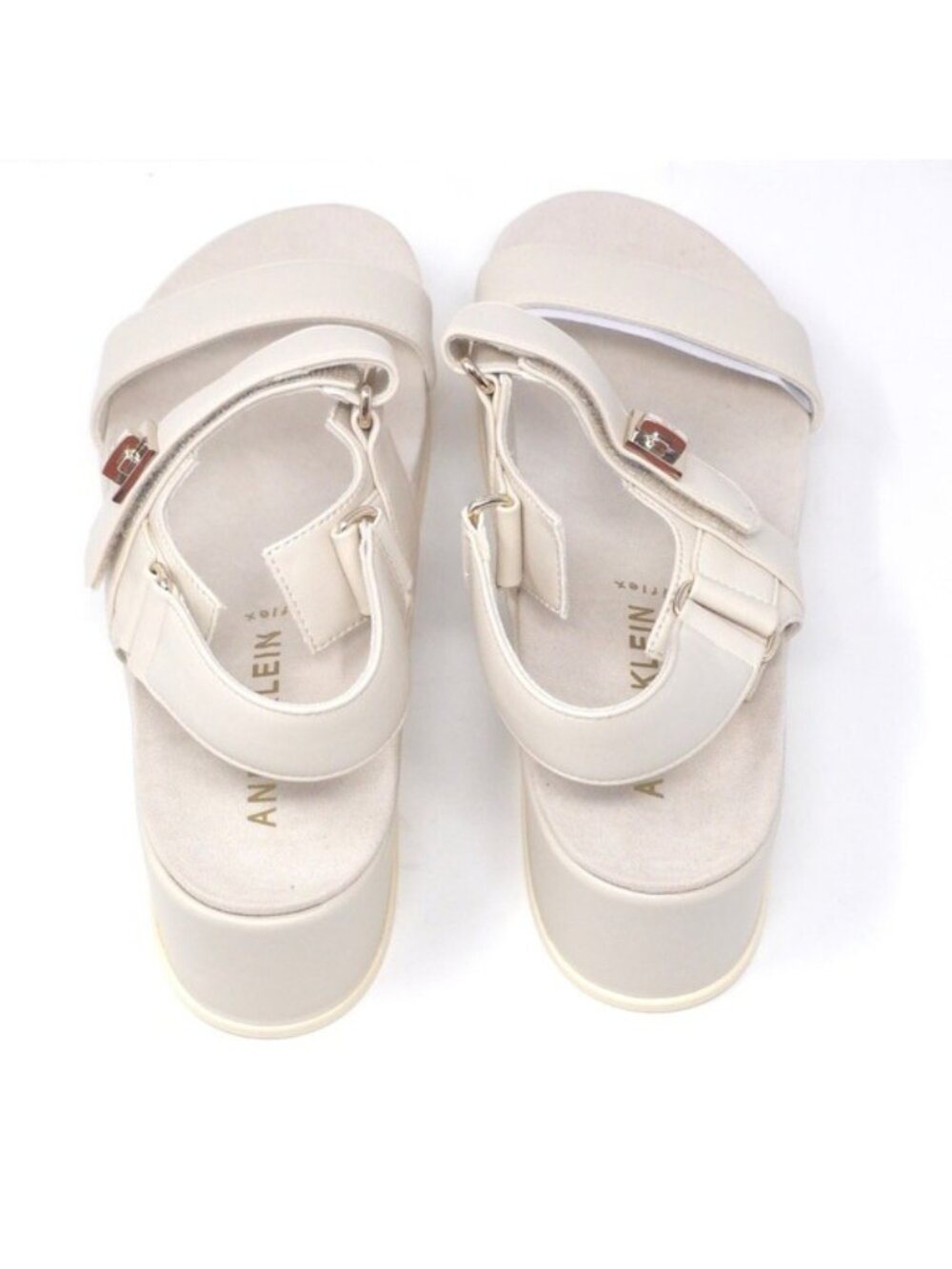 Anne Klein Akverse Off White Sandals Women’s 9M - Picture 5 of 10